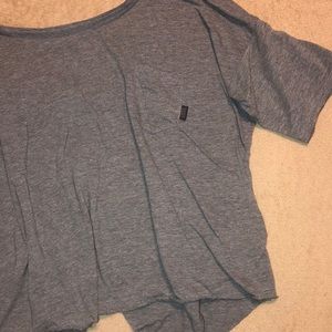 Gray Vans Crop T.